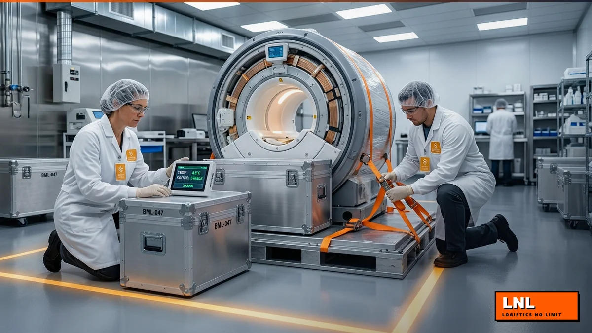 การขนส่งเครื่องสแกน MRI และ CT Scan ทางการแพทย์ที่ต้องรักษาอุณหภูมิแม่เหล็ก